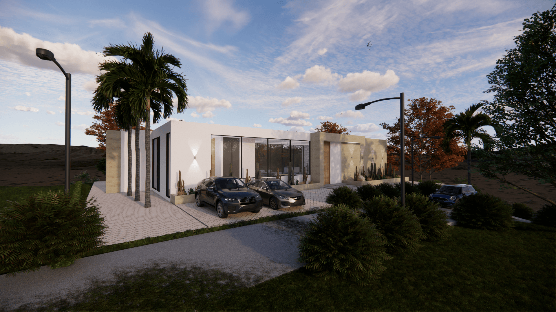 Zona de piscina y lounge